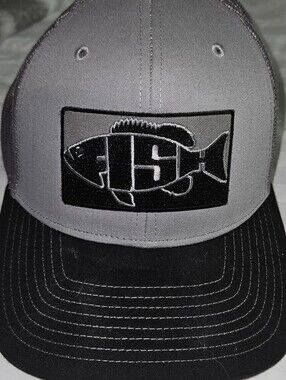 Fishing Logo Trucker Hat - Gray and Black. Super Cute On.